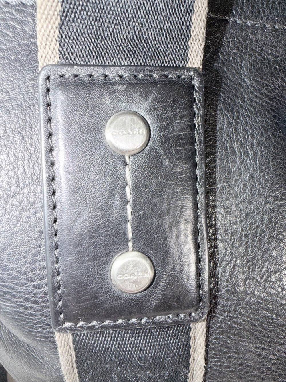 Coach Heritage Web Convertible Tote with Detachable Strap - Picture 6 of 14